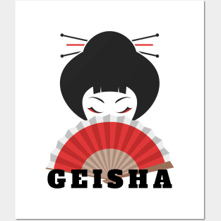 Geisha T-Shirt Posters and Art